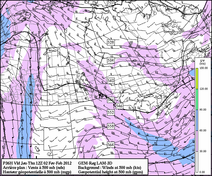 500mb Winds & Heights