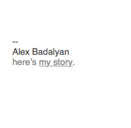 Alex Badalyan Email Signature