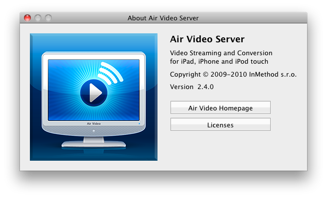 Air Video Server screenshot