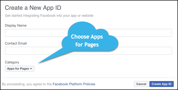 Facebook Add App ID